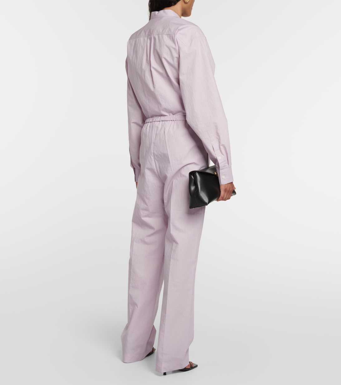 High-Rise-Hose aus einem Baumwollgemisch | Toteme