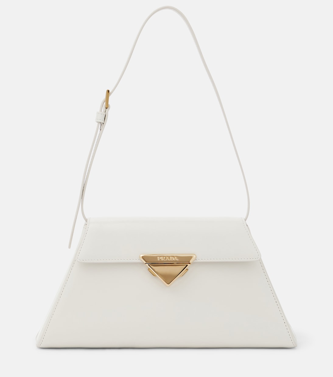 Medium leather shoulder bag | Prada