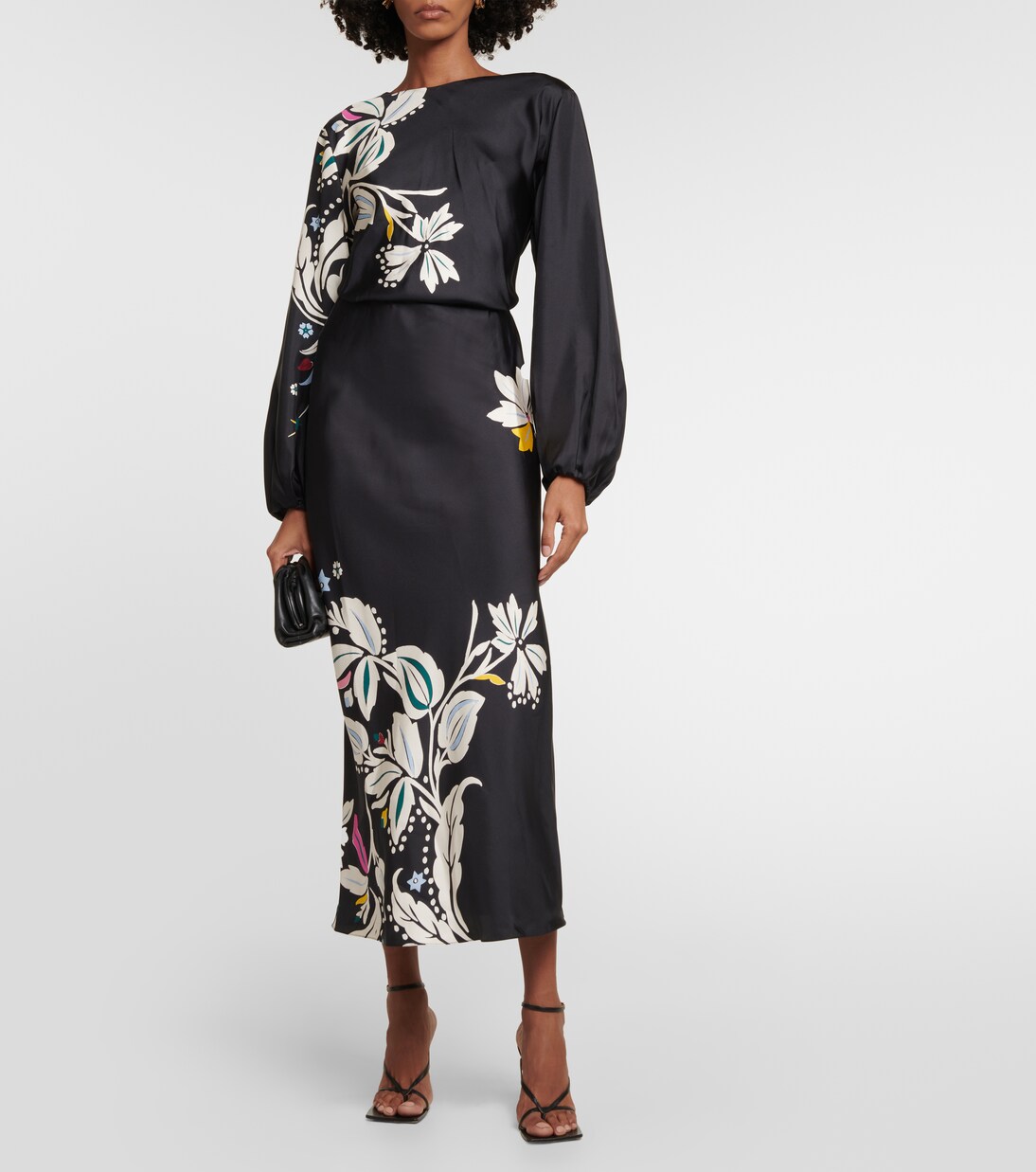 Flower Whirl silk midi dress | Dorothee Schumacher