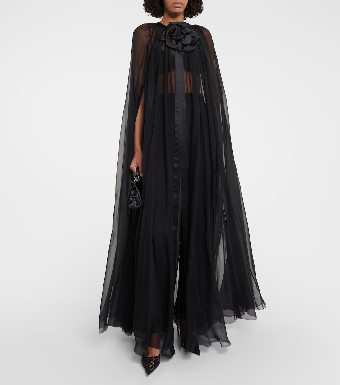 Mantella in chiffon di seta | Dolce&Gabbana