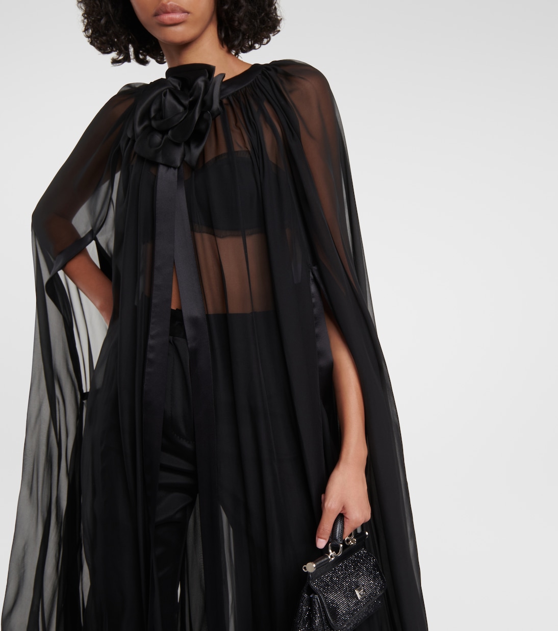 Mantella in chiffon di seta | Dolce&Gabbana