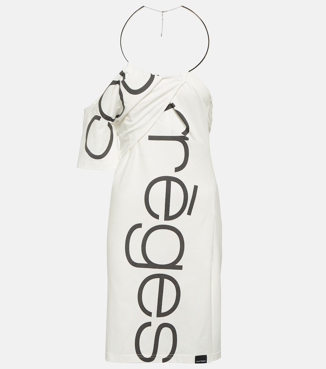 Off-Shoulder-Minikleid aus Baumwolle | Courrèges