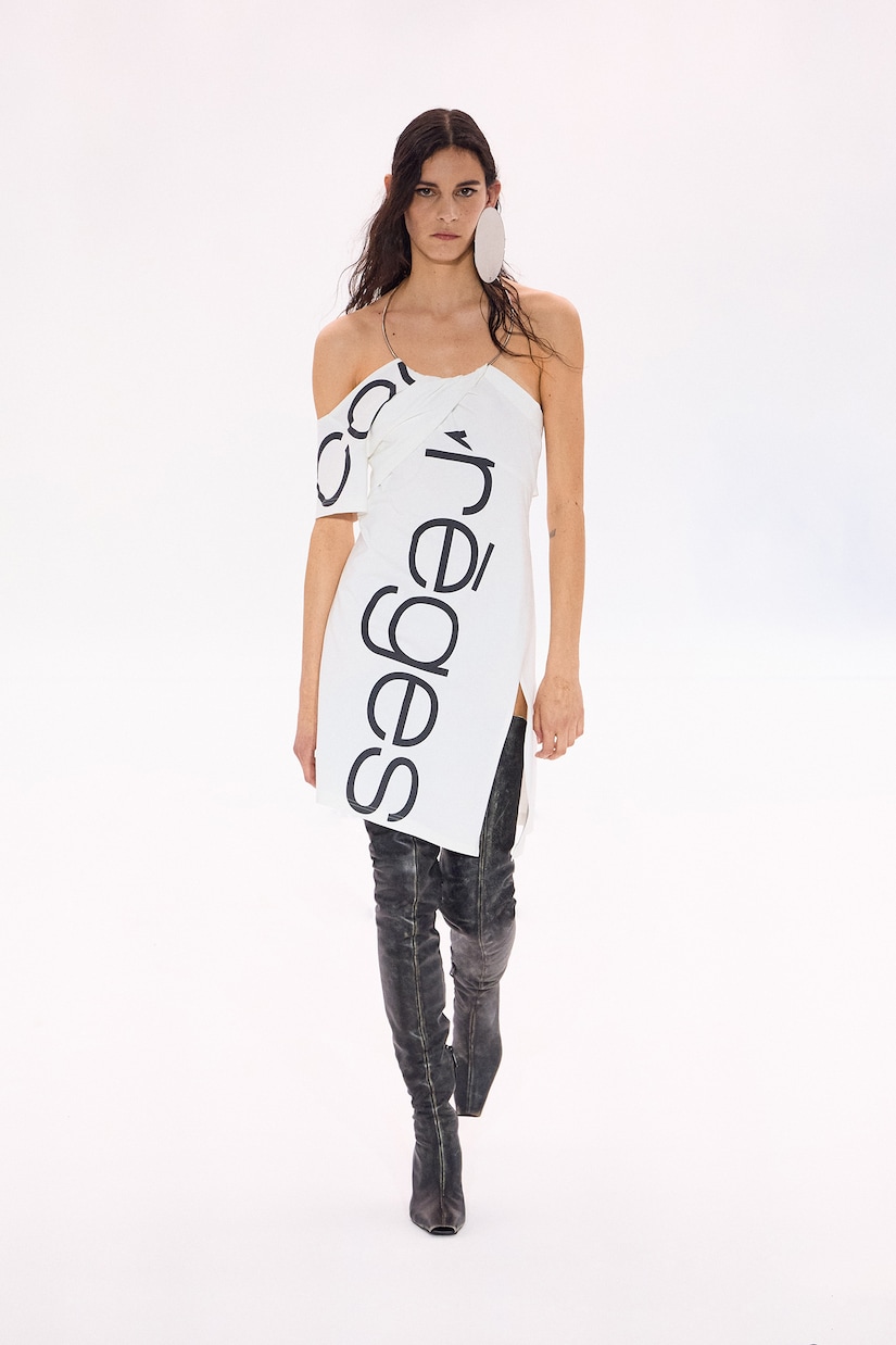 Off-Shoulder-Minikleid aus Baumwolle | Courrèges