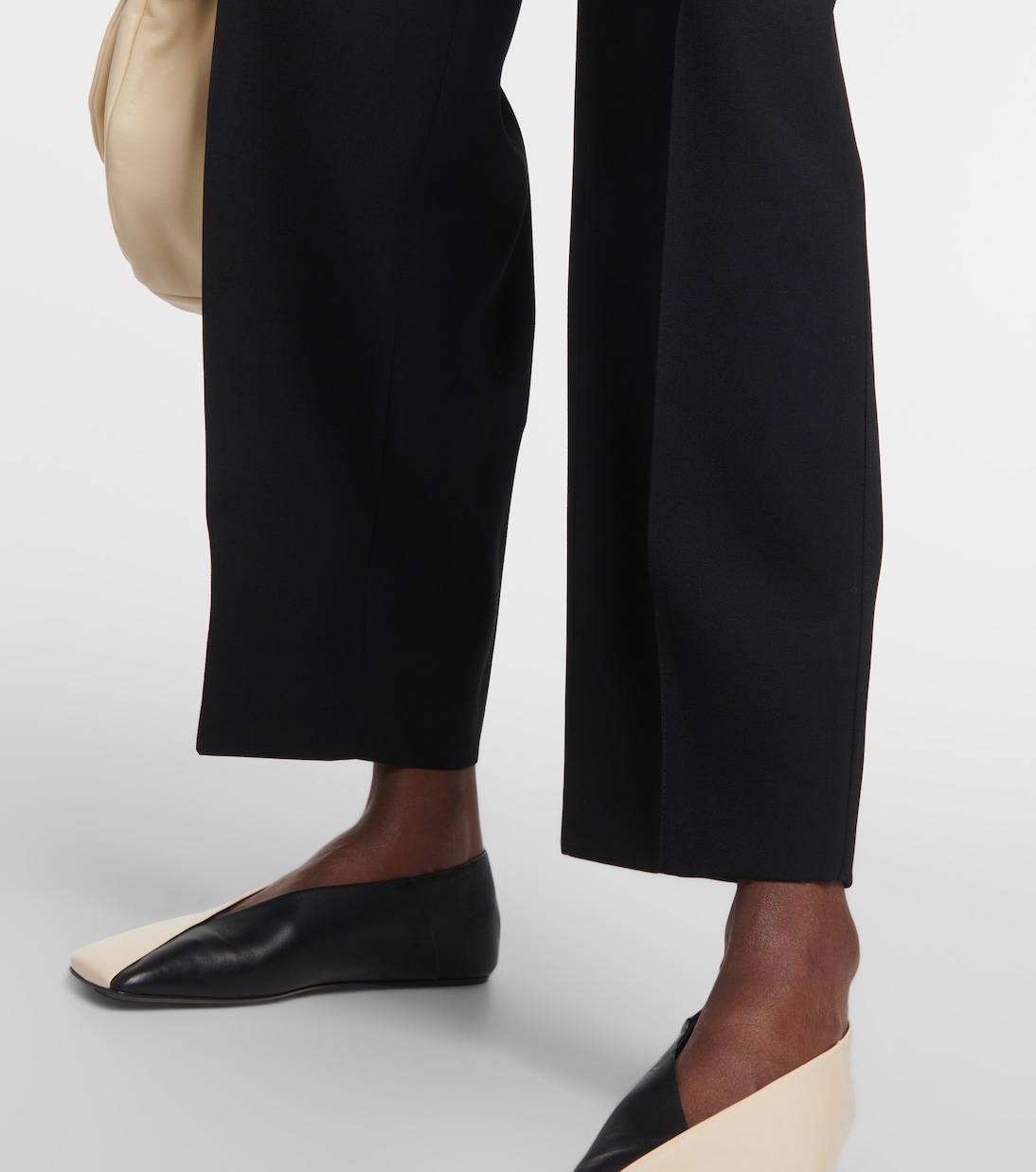 Weite High-Rise-Hose aus Wolle | Jil Sander
