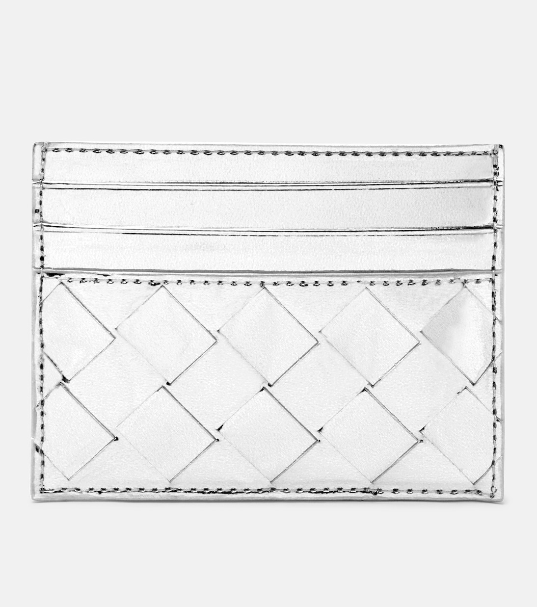 Portacarte in pelle metallizzato | Bottega Veneta