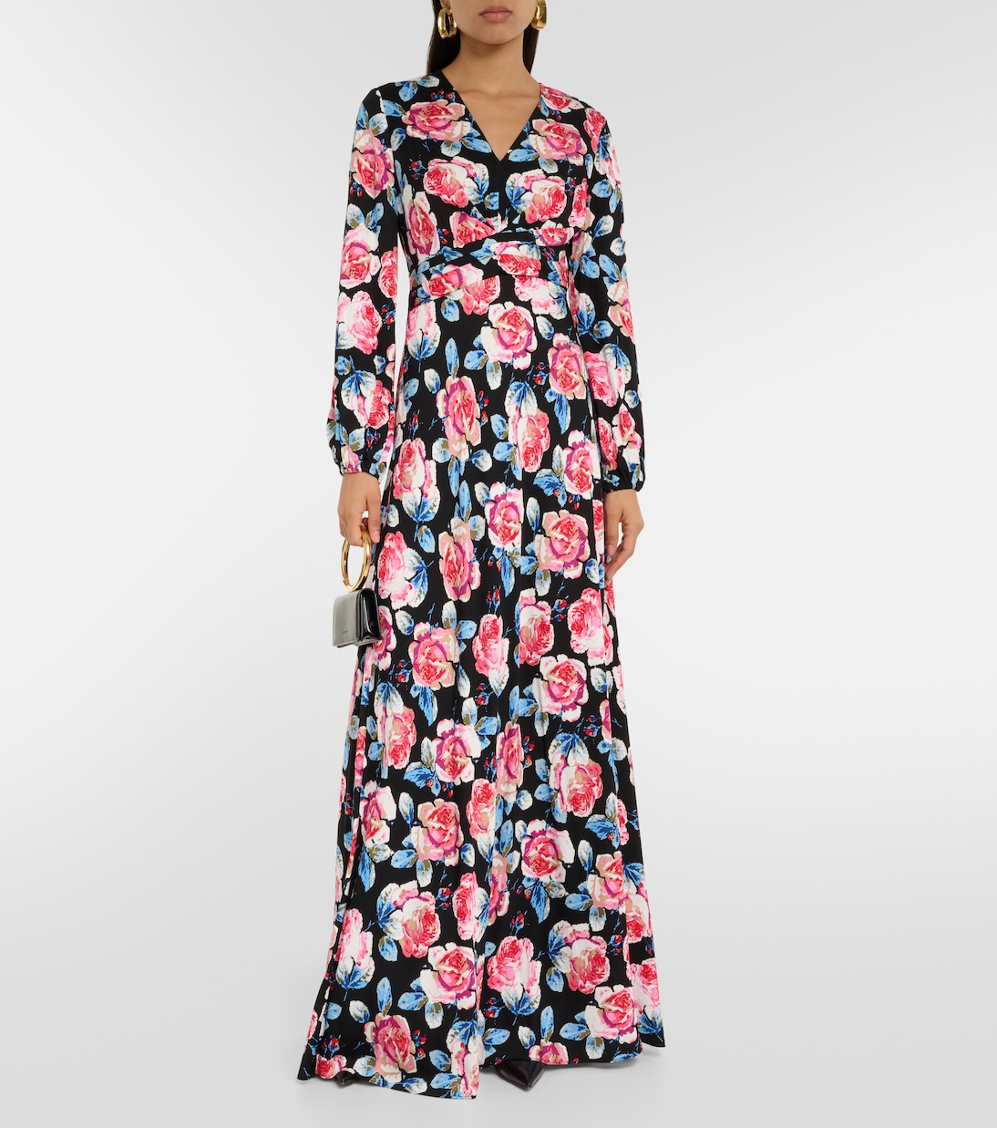Bedrucktes Maxikleid Monika aus Satin | Diane von Furstenberg