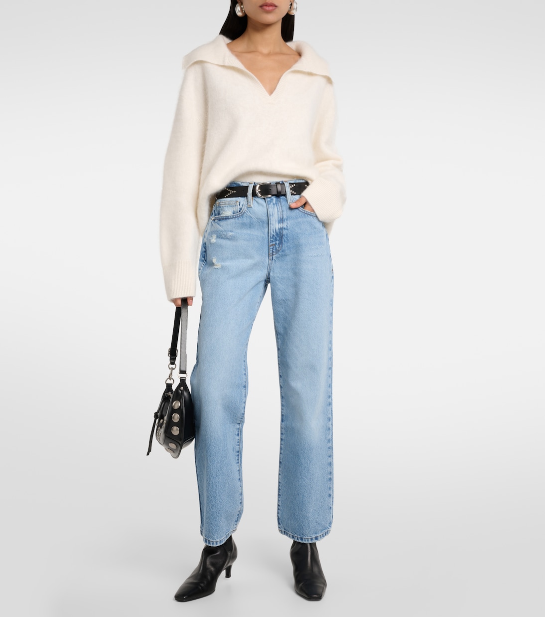 Le Jane Ankle high-rise straight jeans | Frame