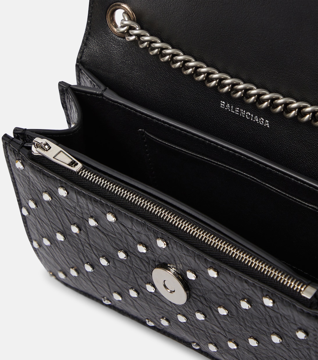 Verzierte Schultertasche Crush XS aus Leder | Balenciaga