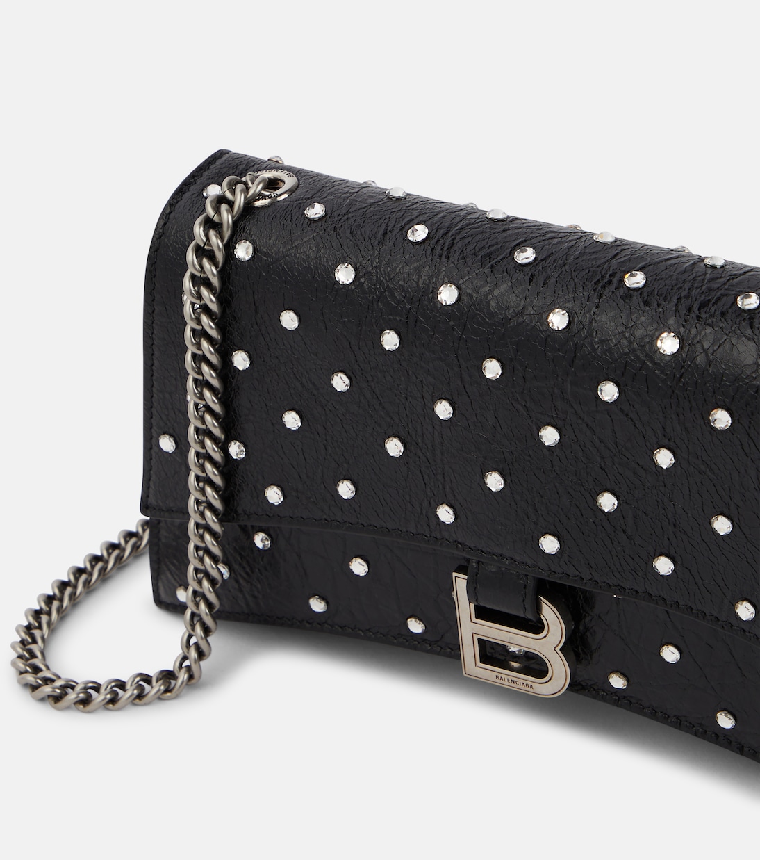Verzierte Schultertasche Crush XS aus Leder | Balenciaga