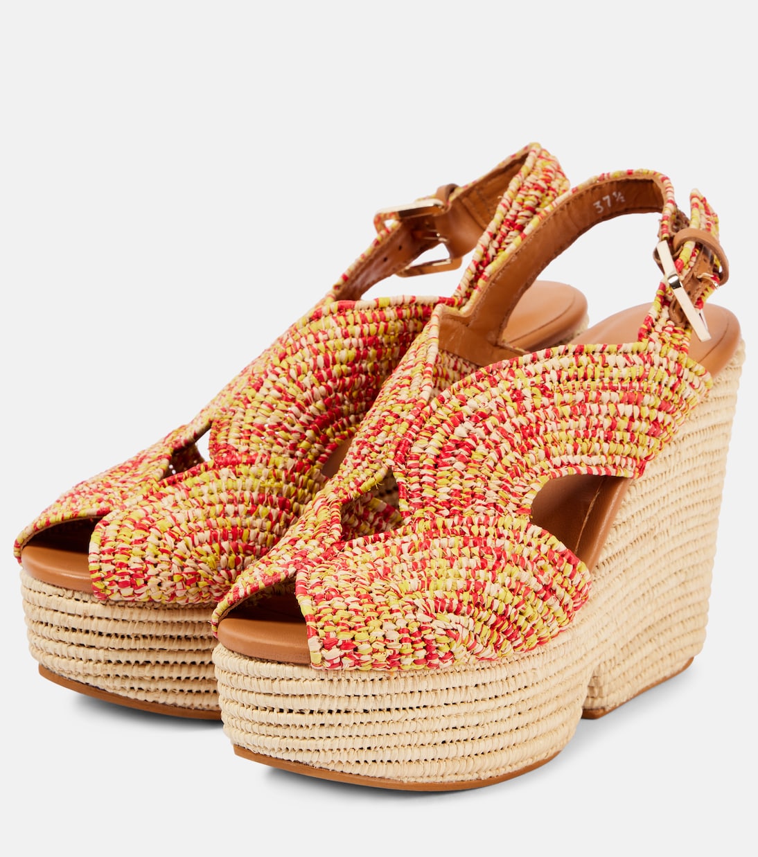 Dolce raffia platform sandals | Clergerie