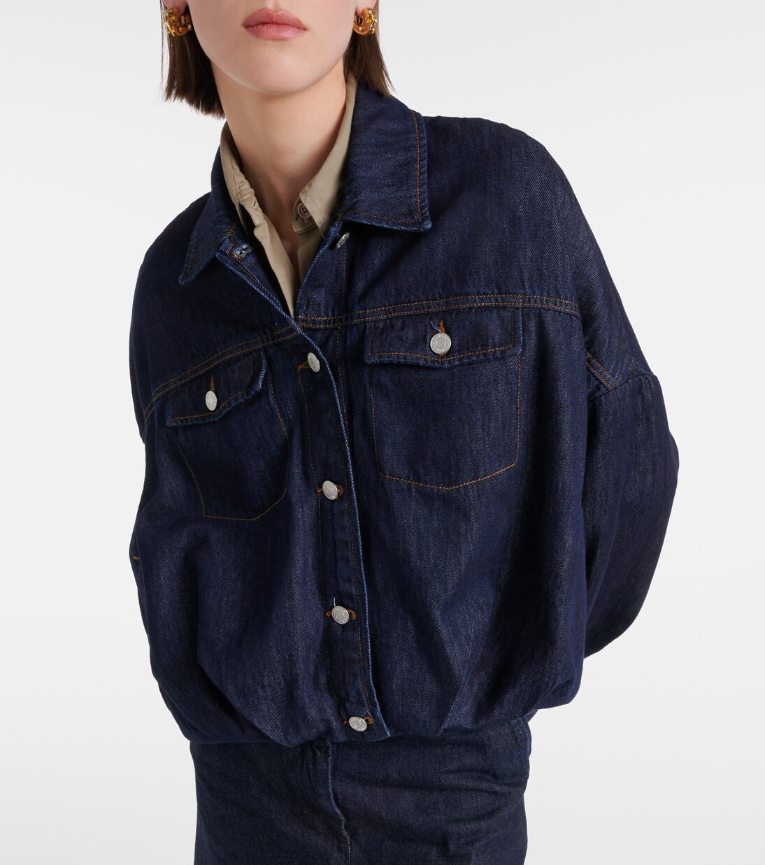 Denim blouson jacket | Dries Van Noten