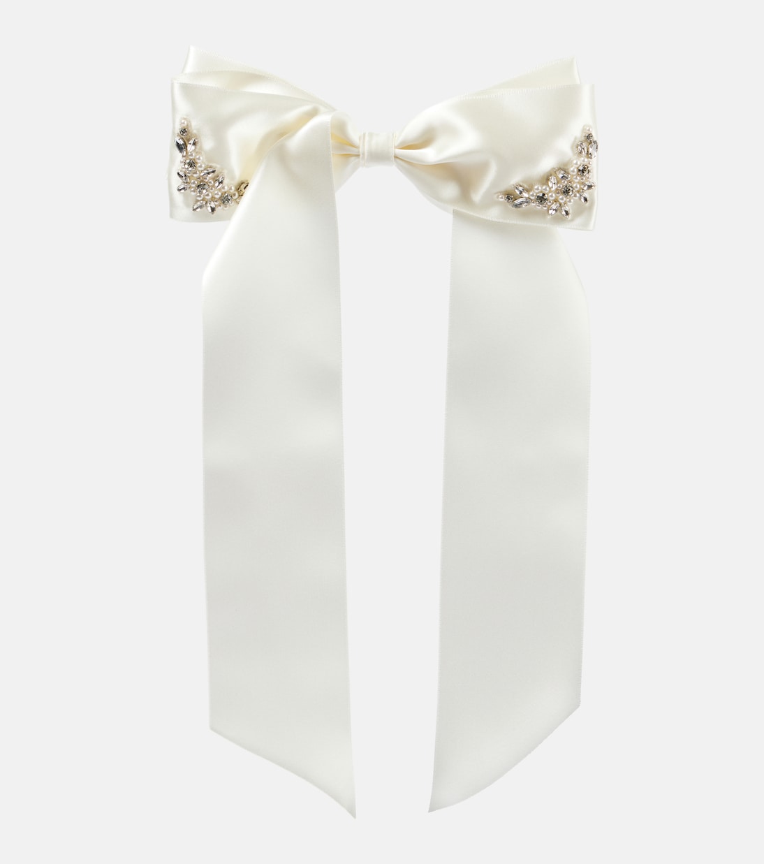 Fermacapelli in raso con cristalli | Simone Rocha