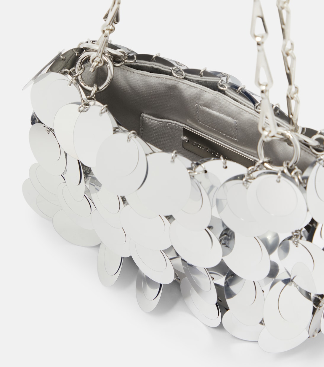 Borsa a spalla Sparkle Nano con paillettes | Rabanne