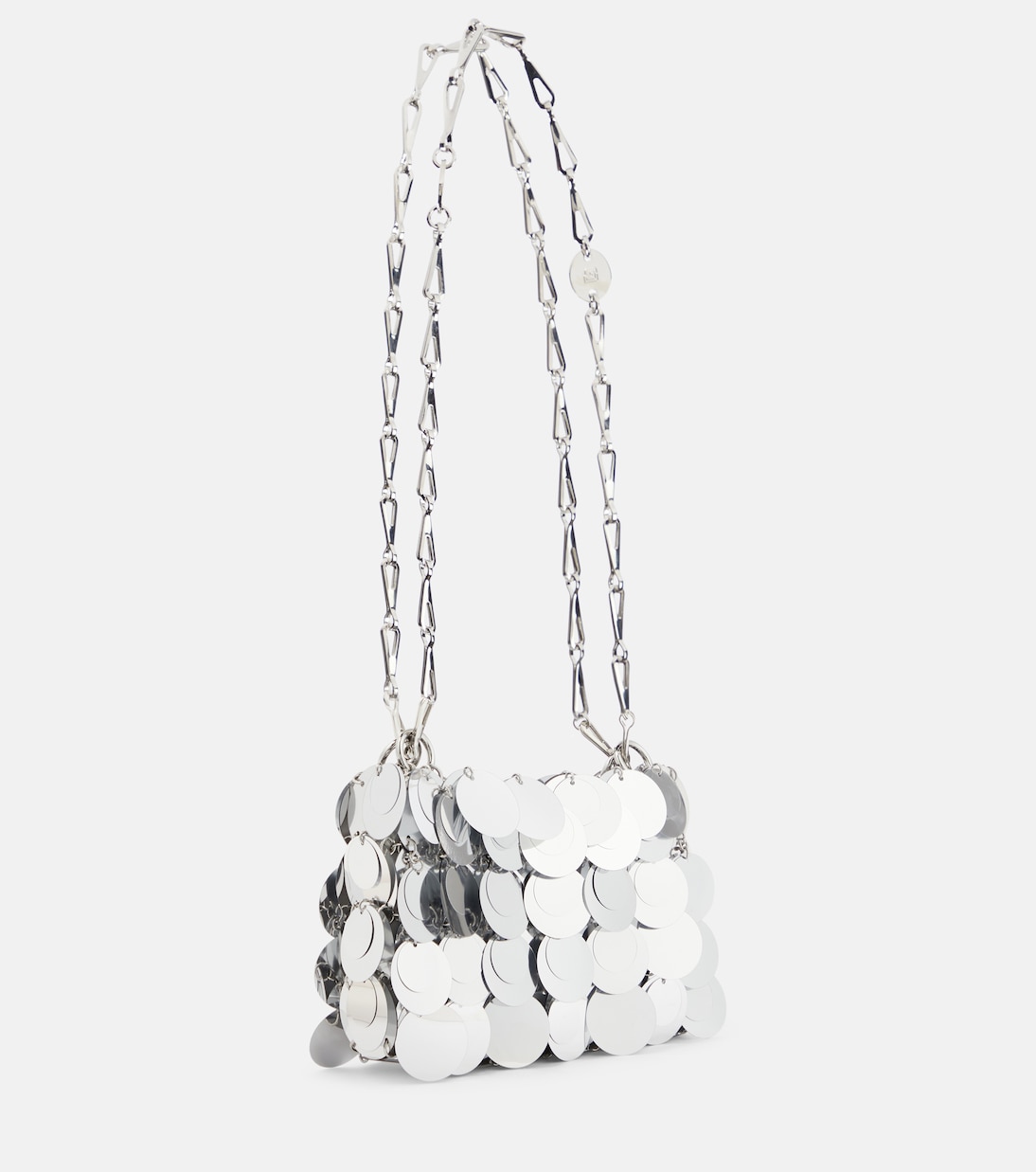 Borsa a spalla Sparkle Nano con paillettes | Rabanne