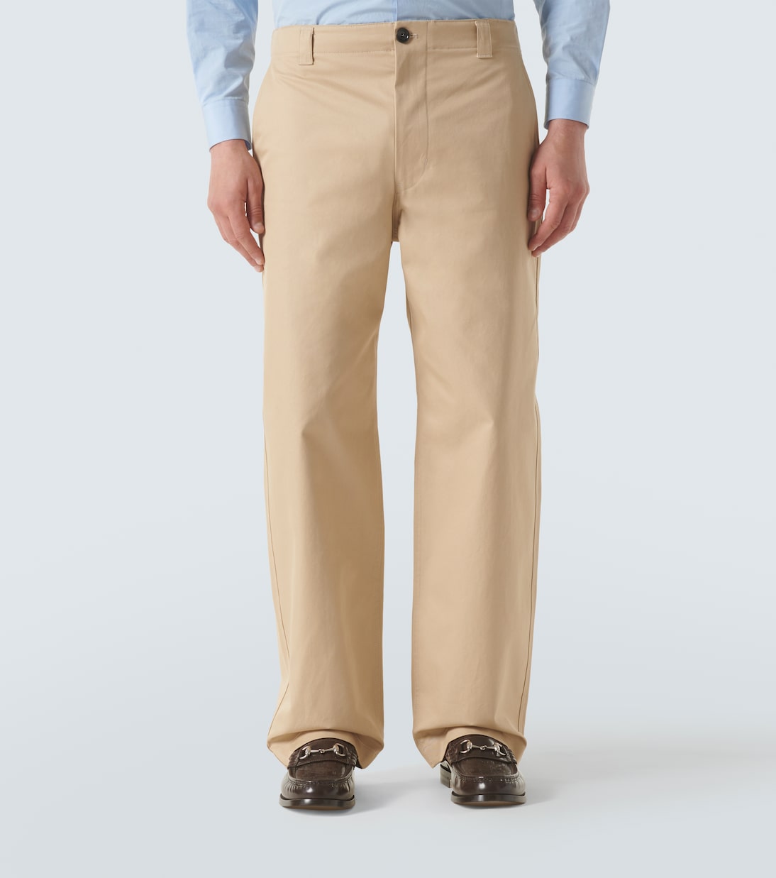 Pantaloni in twill a gamba larga | Gucci