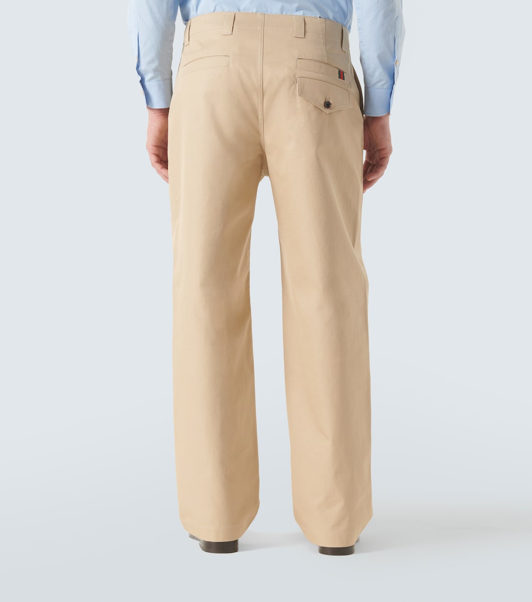 Pantaloni in twill a gamba larga | Gucci