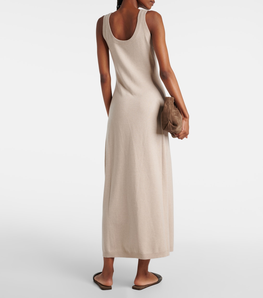 Vestido midi de cachemir | Brunello Cucinelli