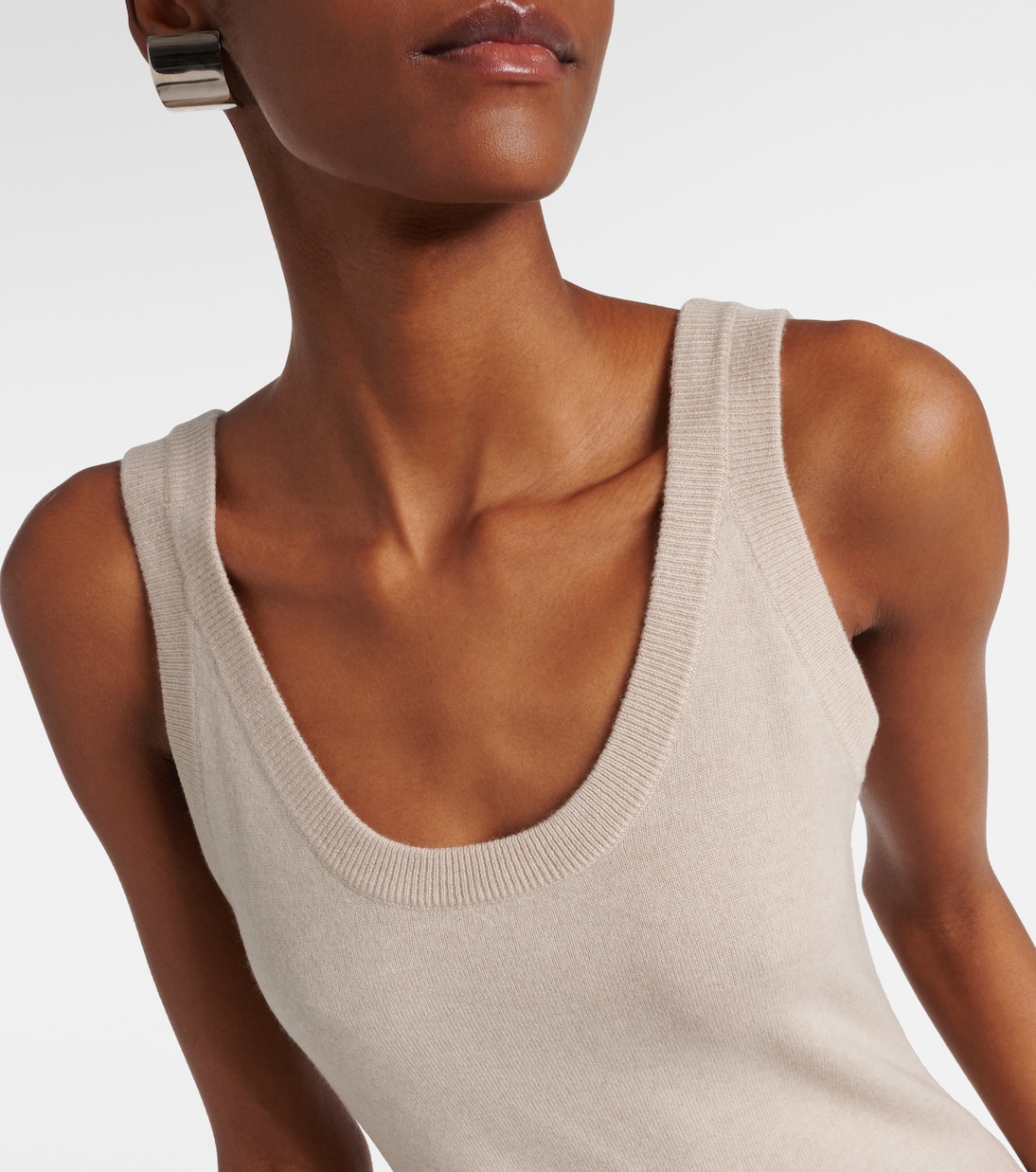 Vestido midi de cachemir | Brunello Cucinelli