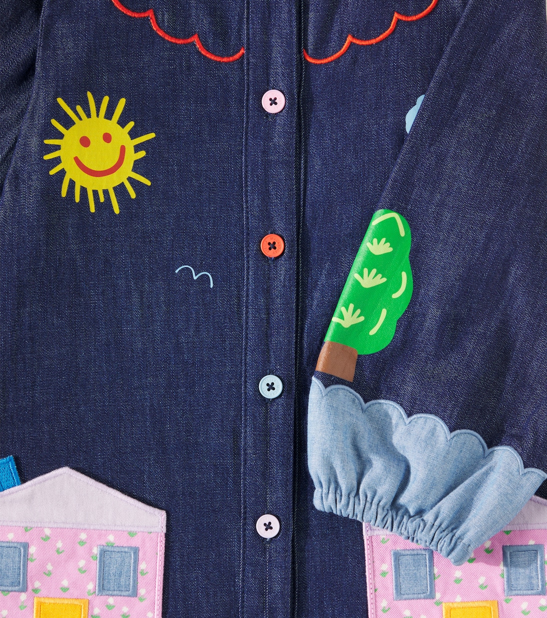 Bedrucktes Jeanskleid | Stella McCartney Kids