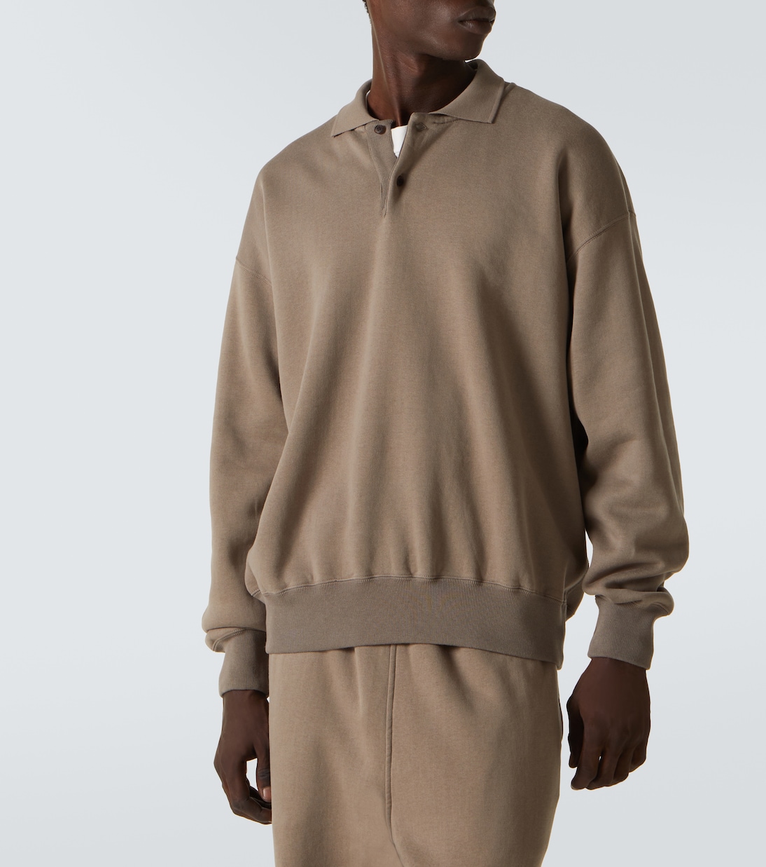 Cotton polo sweater | Auralee