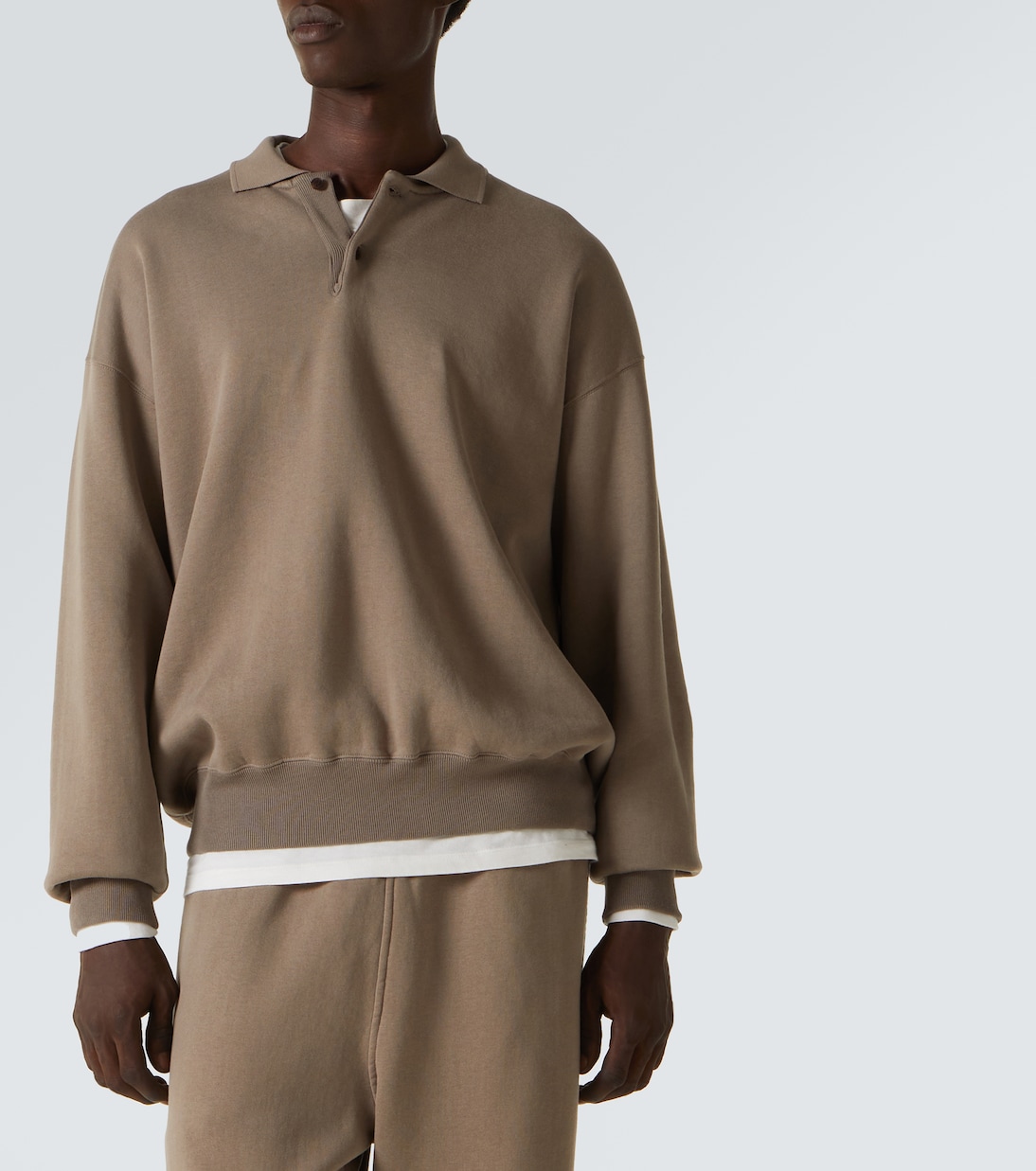 Cotton polo sweater | Auralee