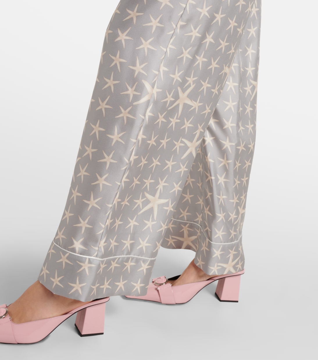 Pantalon ample Stella Marina en soie | Versace