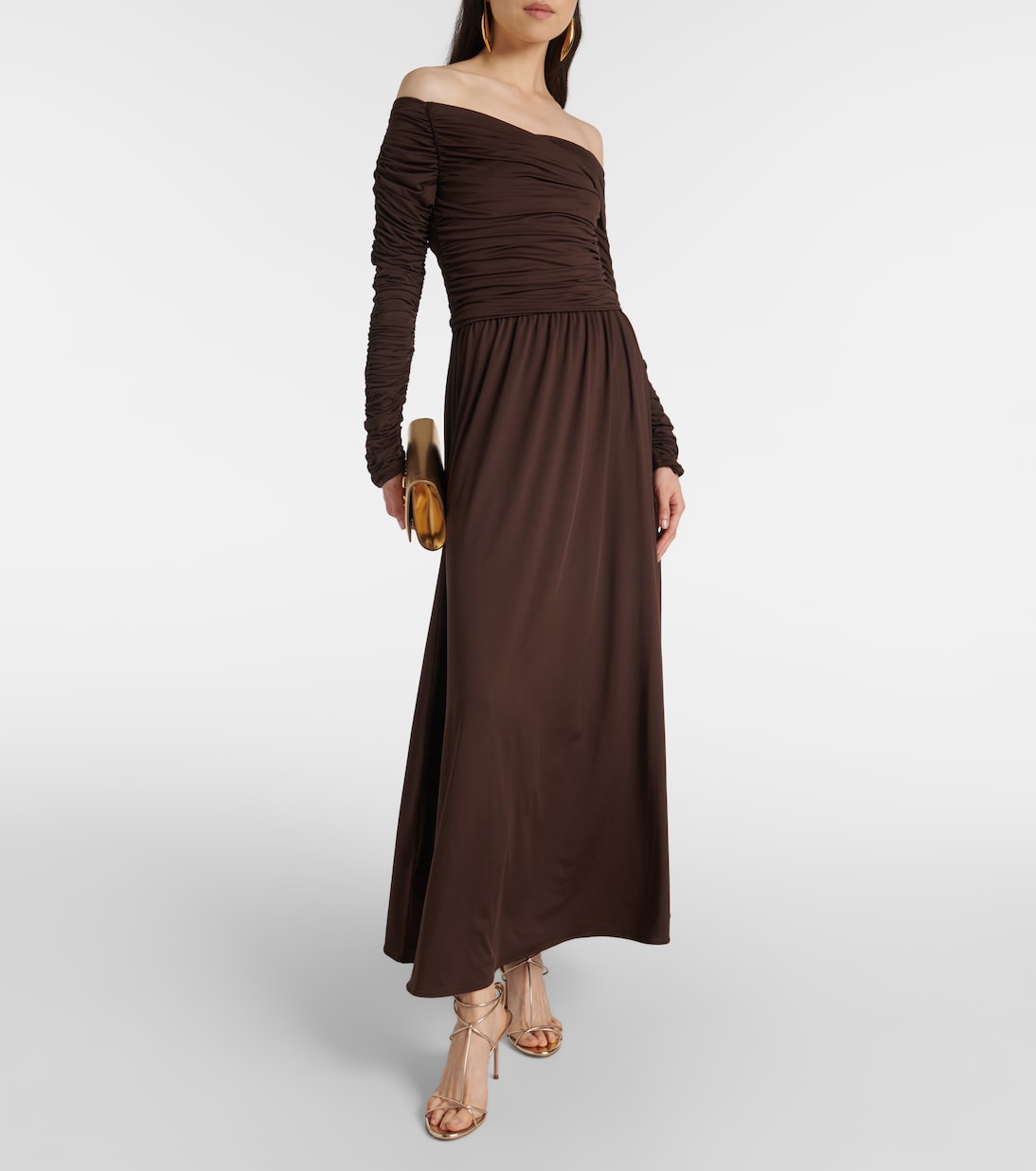 Charlotte off-shoulder jersey maxi dress | Altuzarra