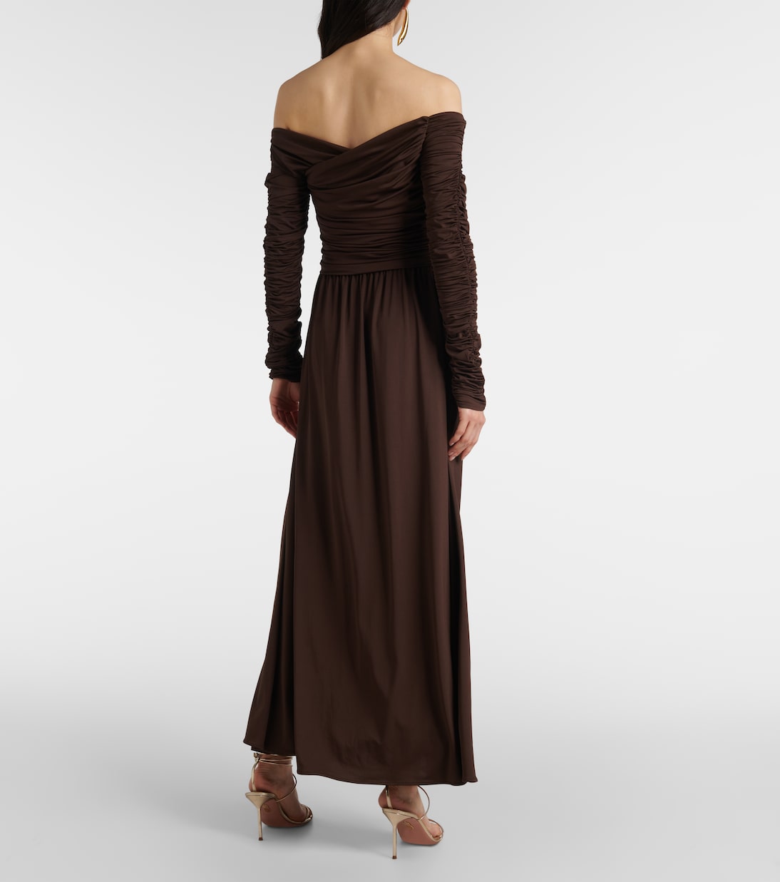 Charlotte off-shoulder jersey maxi dress | Altuzarra