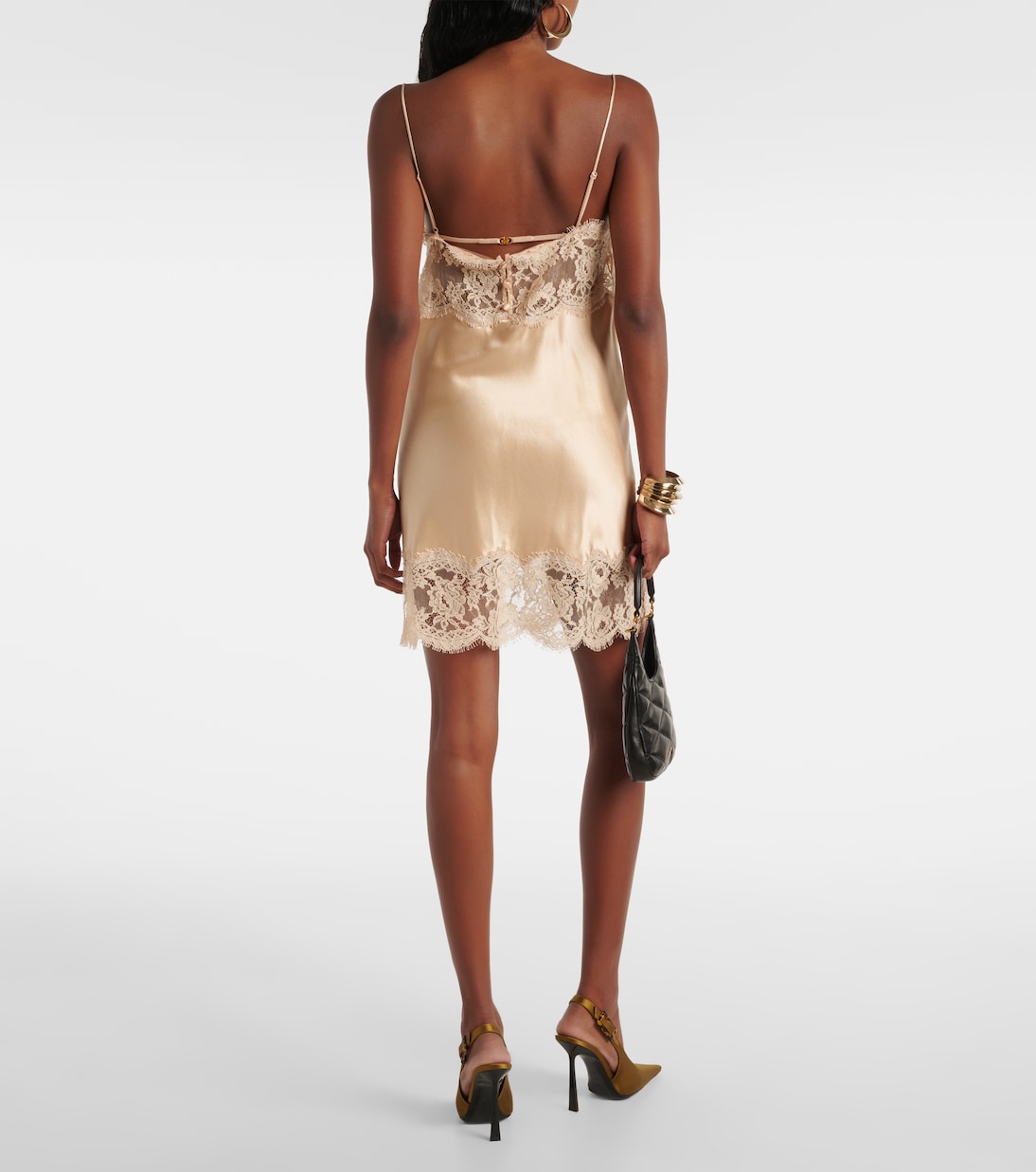 Robe en satin de soie | Saint Laurent