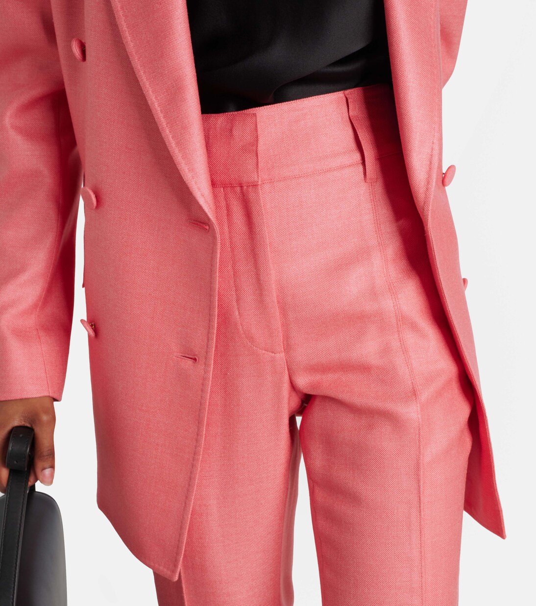 Rhein high-rise silk and wool flared pants | Gabriela Hearst