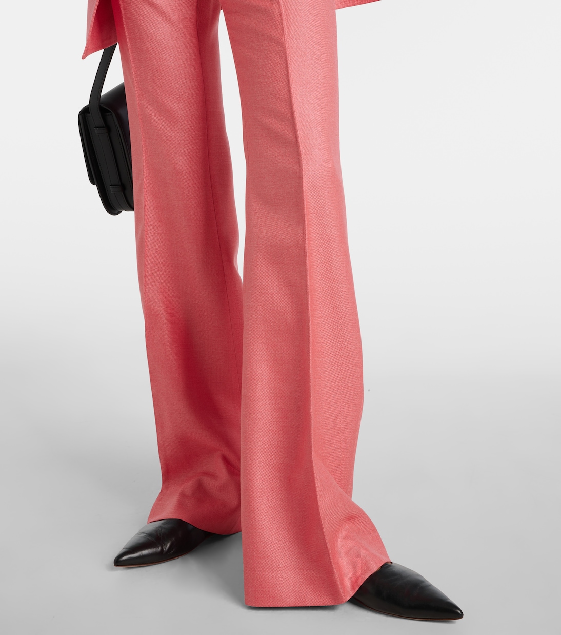Rhein high-rise silk and wool flared pants | Gabriela Hearst