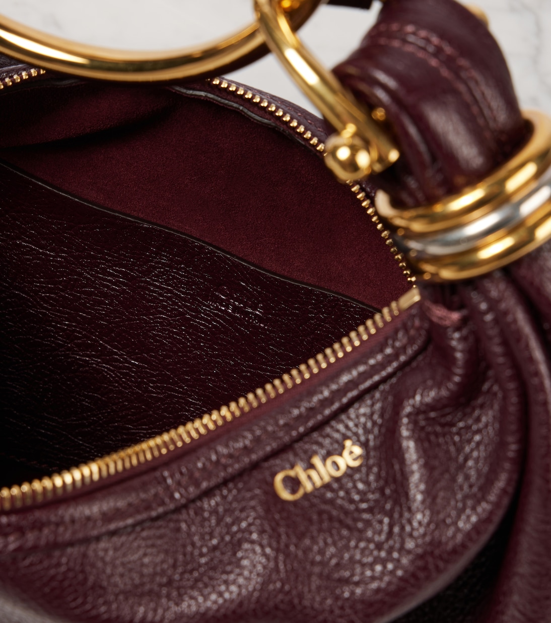 Schultertasche Bracelet Small aus Leder | Chloé
