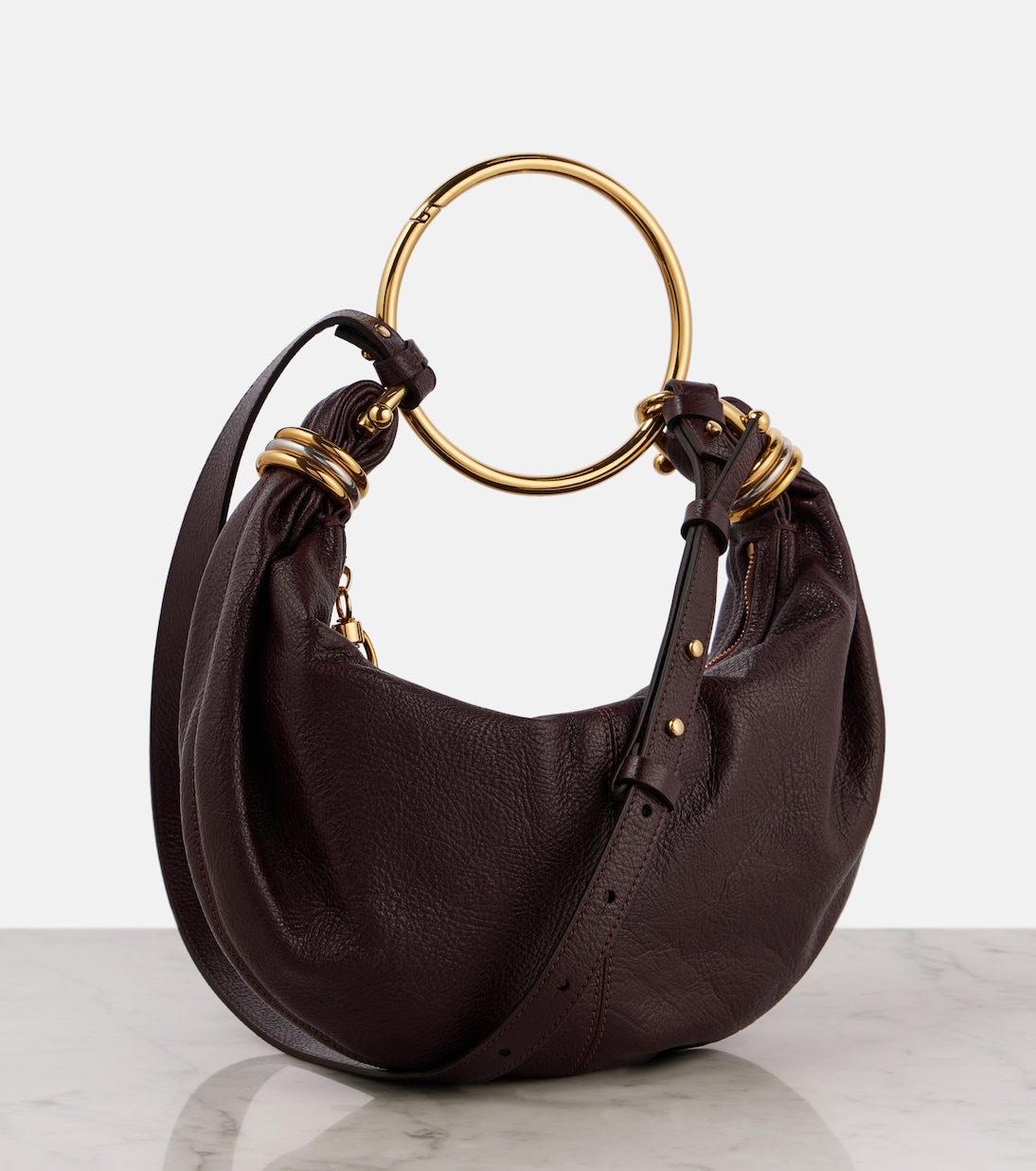 Schultertasche Bracelet Small aus Leder | Chloé