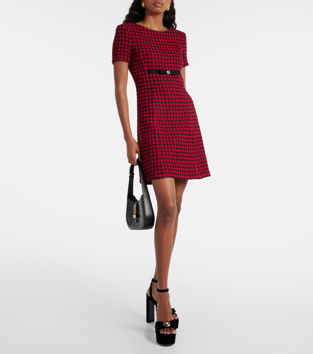 Sandali Medusa in velluto con plateau | Versace