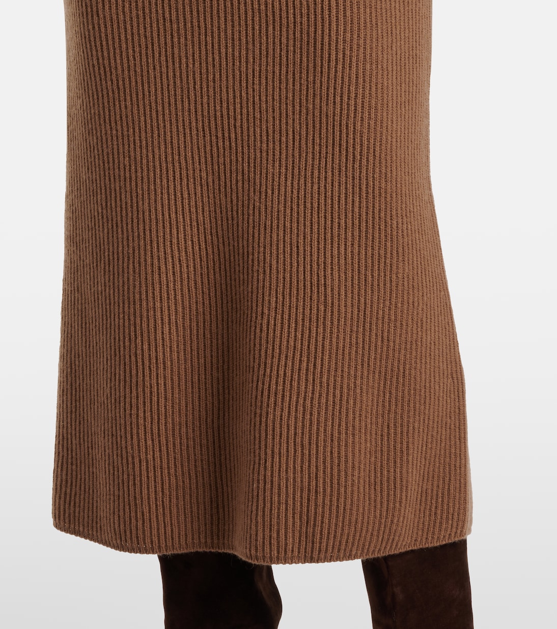 Gonna midi Just in lana e cashmere a coste | 'S Max Mara