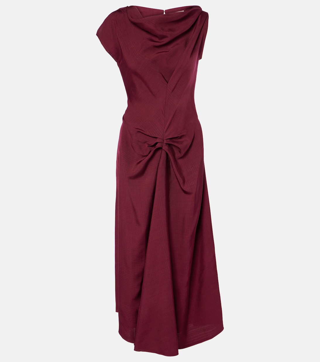 Abito midi asimmetrico | Victoria Beckham