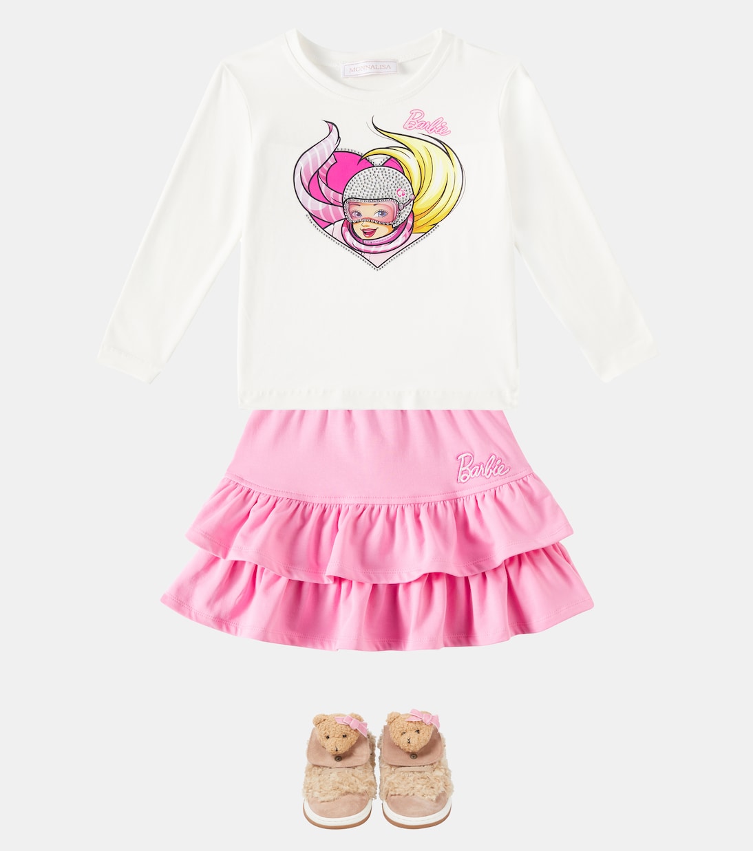 x Barbie® - T-shirt in misto cotone | Monnalisa