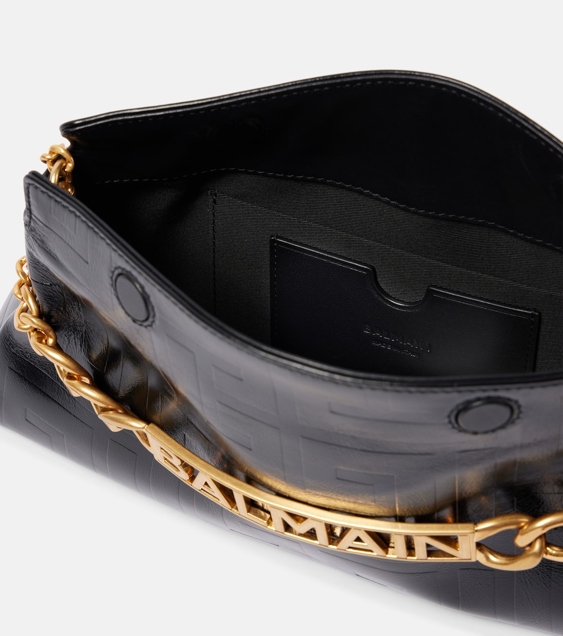 Pochette 1945 PB en cuir embossé | Balmain