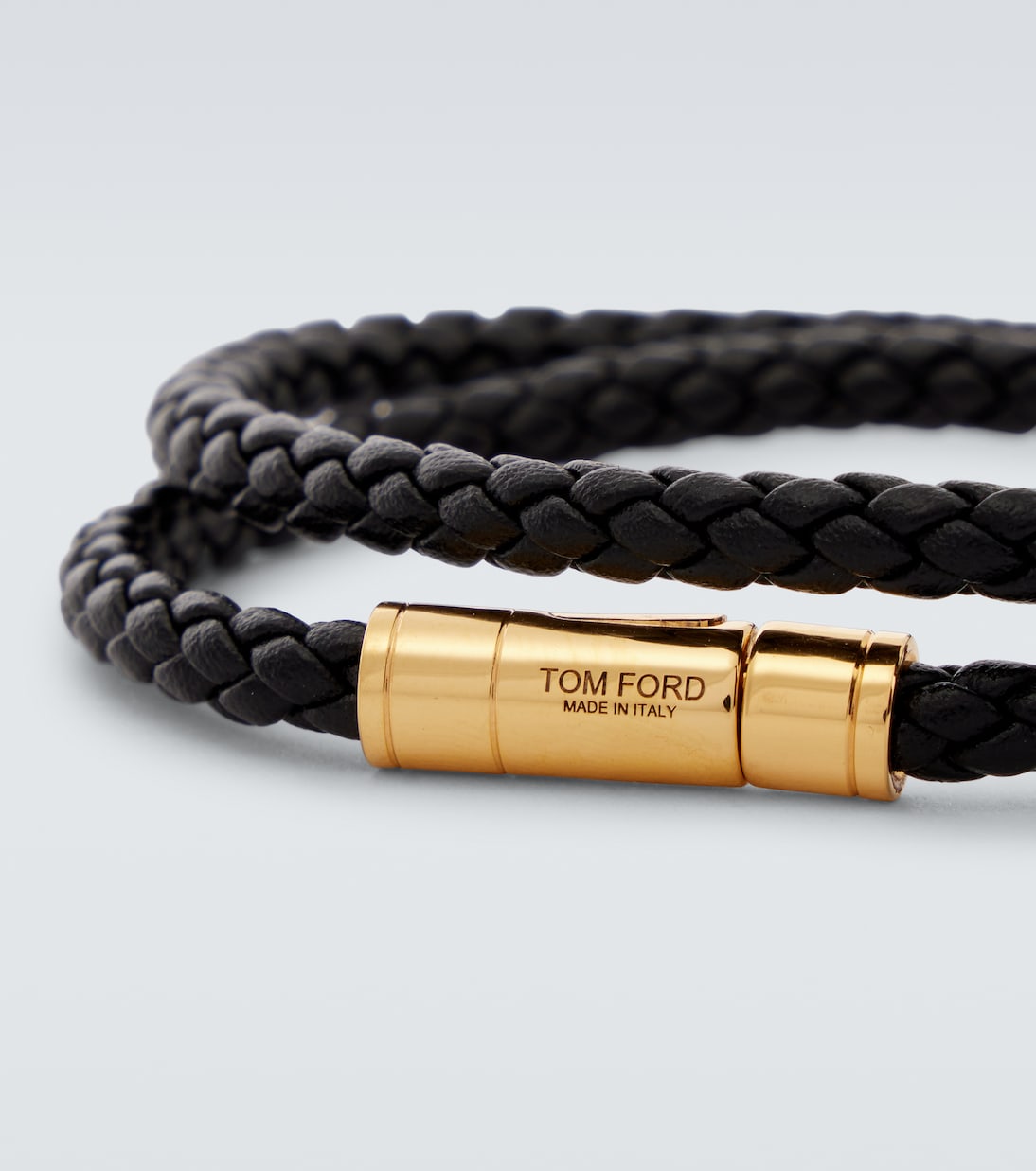 Bracelet en cuir à logo | Tom Ford