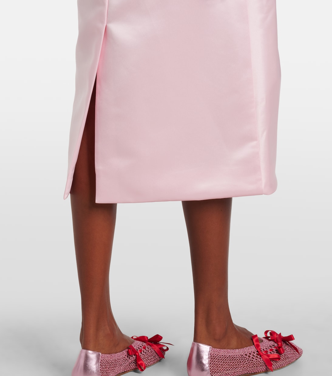 Jupe midi en satin | Simone Rocha