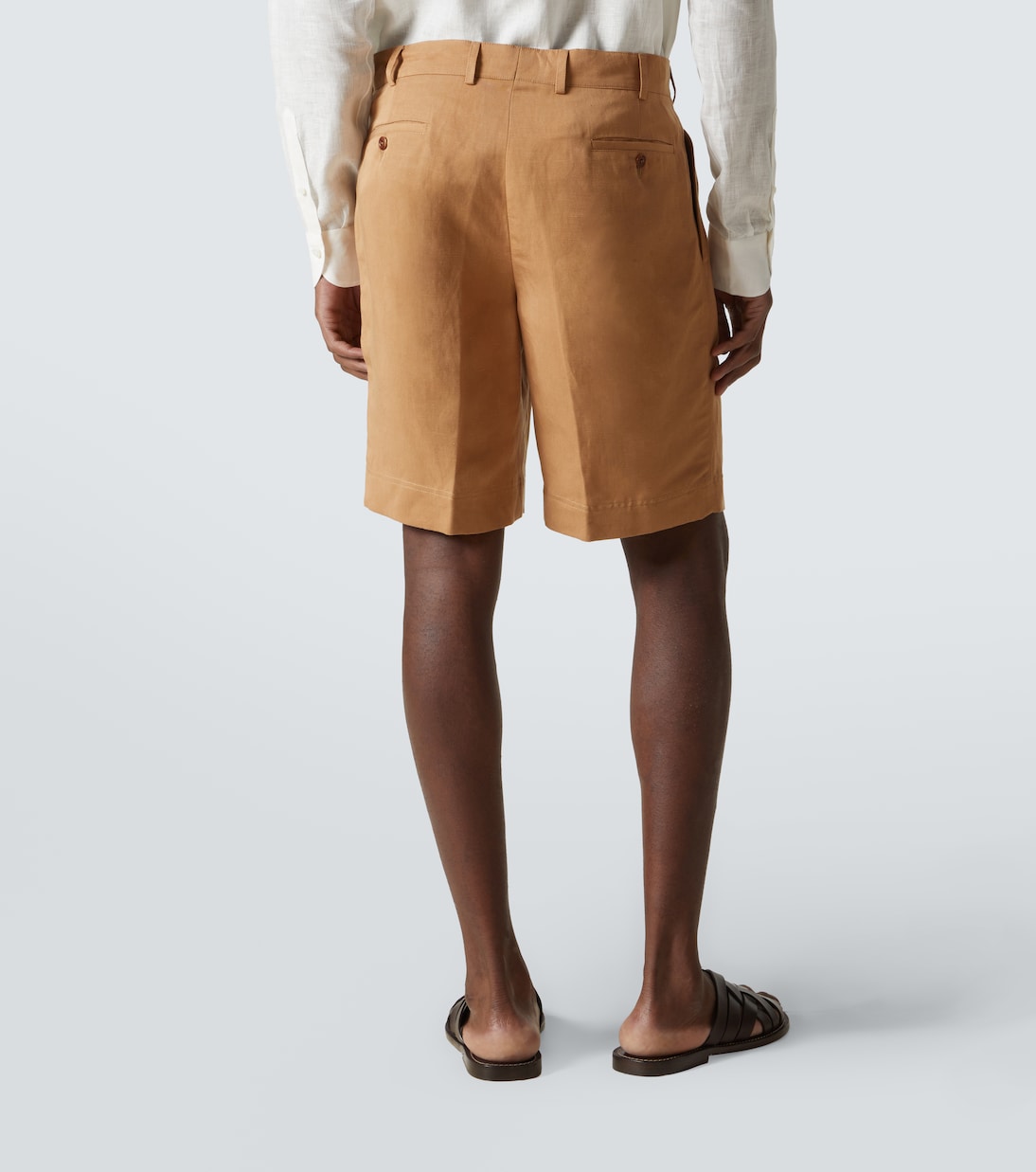 Shorts in lyocell e lino | Rubinacci