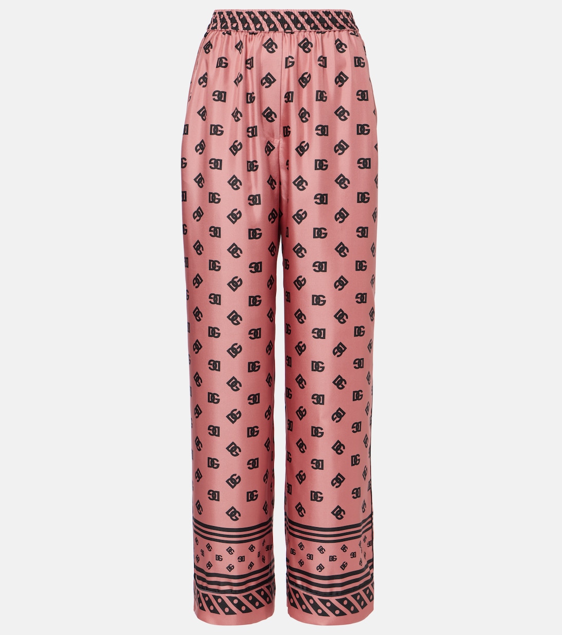 DG silk satin palazzo pants | Dolce&Gabbana