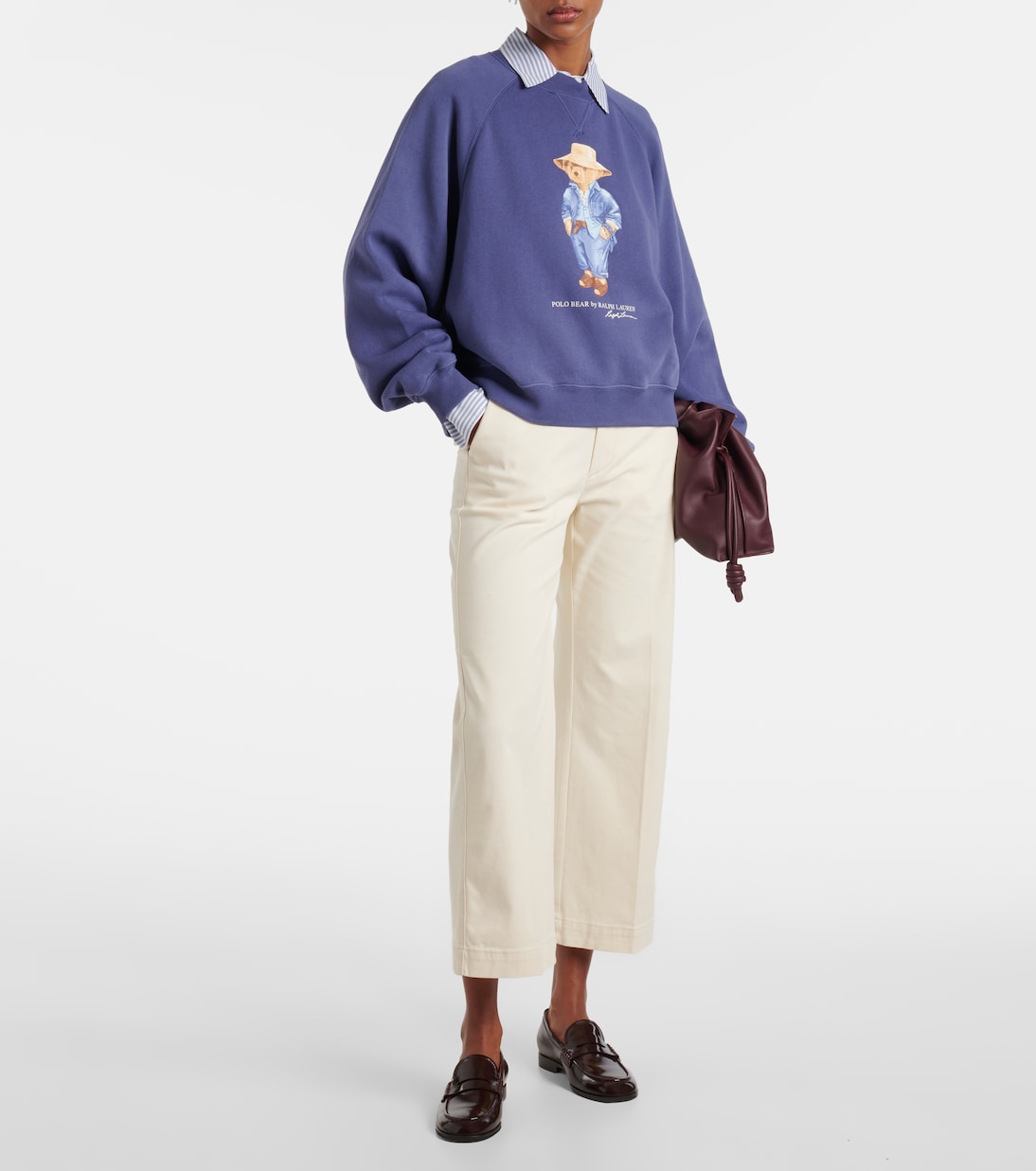 Cotton-blend cropped chinos | Polo Ralph Lauren