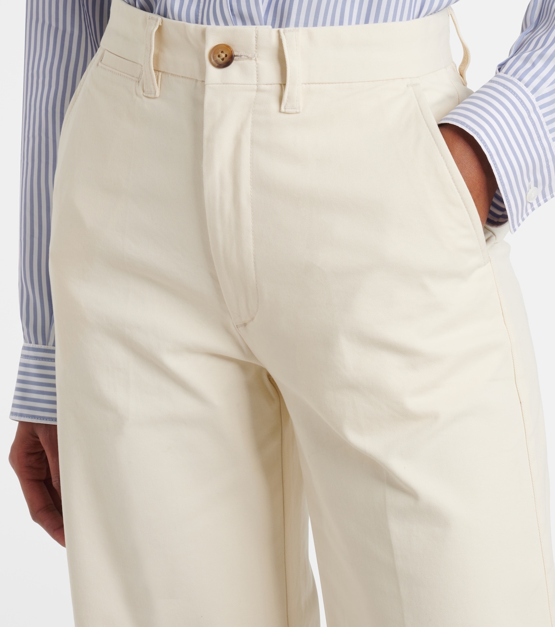 Cotton-blend cropped chinos | Polo Ralph Lauren