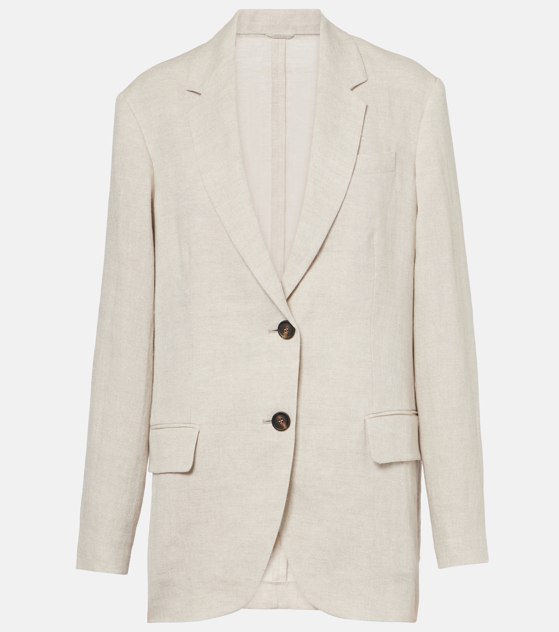 Blazer in misto lino | Brunello Cucinelli