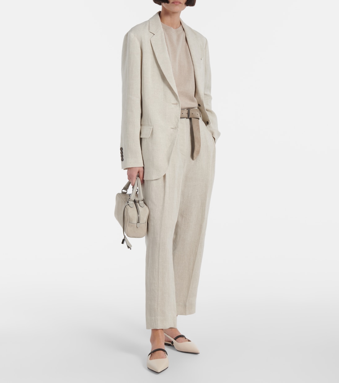 Blazer in misto lino | Brunello Cucinelli