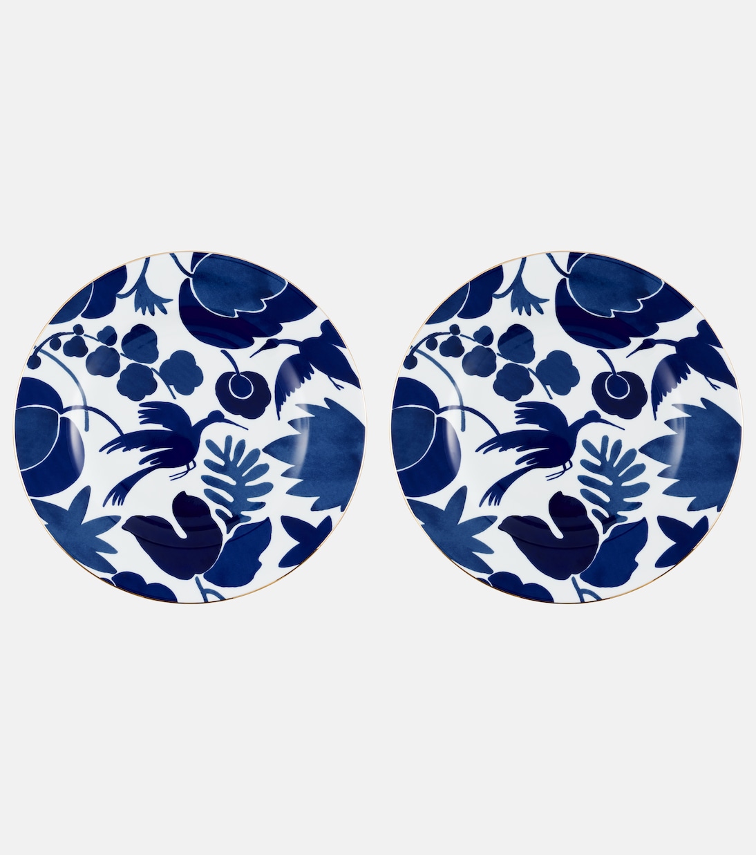 Wildbird set of 2 dinner plates | La DoubleJ