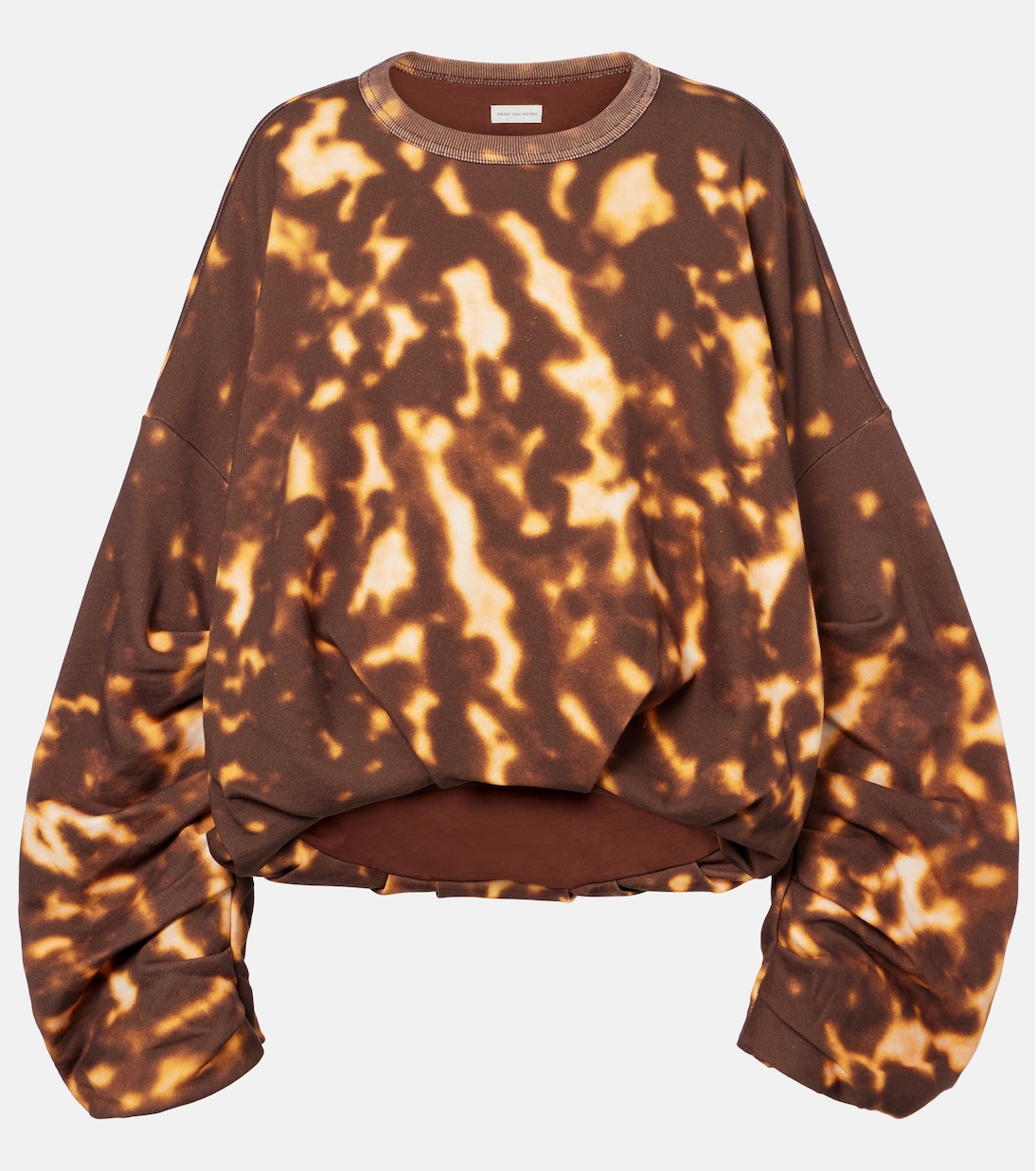 Felpa in cotone con stampa  | Dries Van Noten