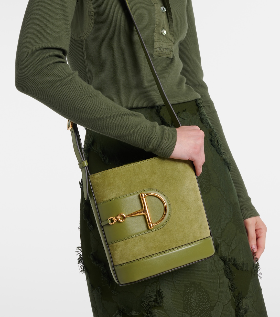 Schultertasche Gucci 73 Mini aus Veloursleder | Gucci