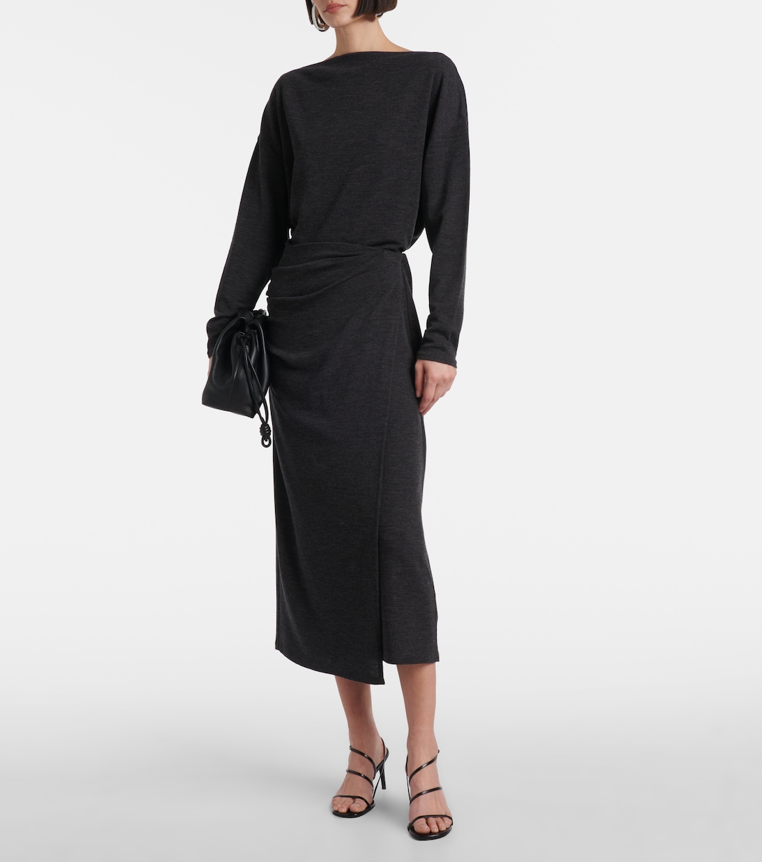 Draped midi skirt | Vince